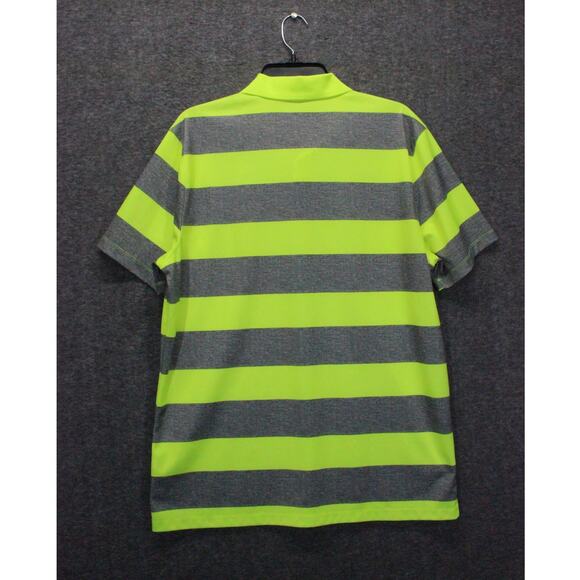 Nike Golf Dri-Fit Men's Short Sleeve Standard Fit Polo Shirt Large Gray Green - Picture 2 of 5